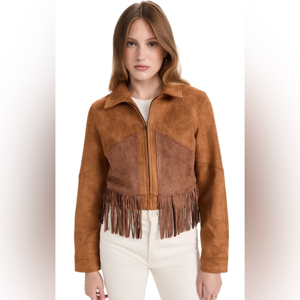 MOTHER Out on A Limb Fringe Jacket